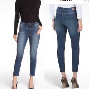 Tahari Chloe Fit Solution Skinny Jeans Women's 14W Denim Blue Stretch‎